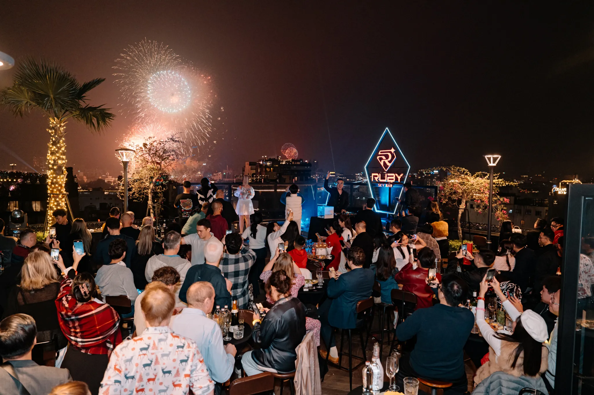 Over view Countdown 2026 at Ruby Sky Bar